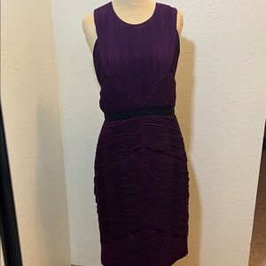 Elegant Purple Sleeveless Dress